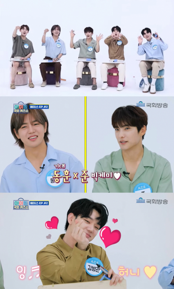 ▲에이스(사진 = 국회방송 '아이돌 국회 퀴즈쇼' 캡처)