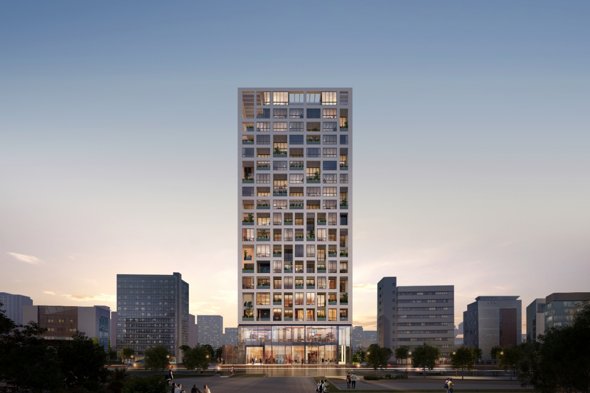 ▲'보타니끄 논현' 투시도 (자료제공=두산건설)