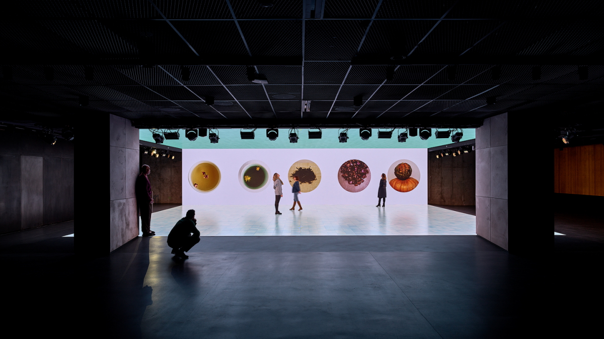 ▲'제네시스 하우스 뉴욕' 지하 1층에 위치한 '셀러 스테이지' (사진제공=제네시스)