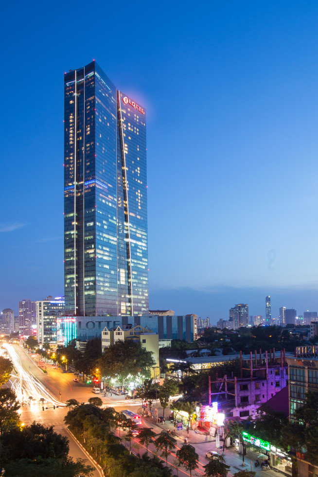 ▲베트남 롯데센터 하노이 전경(사진제공=롯데지주)
