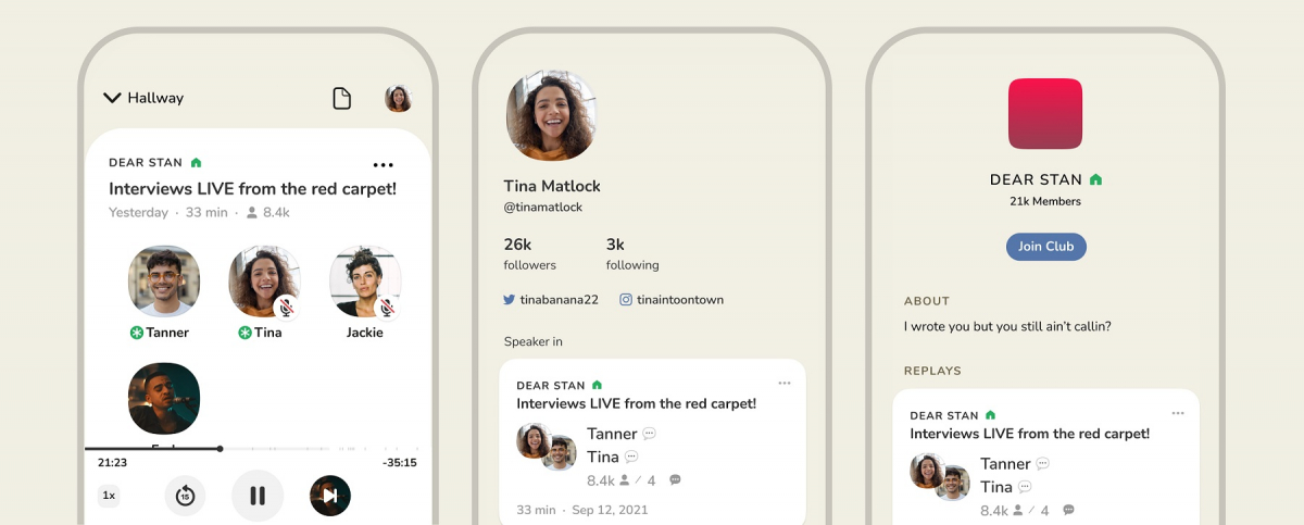 ▲다시듣기 기능 이미지. (사진제공=클럽하우스)