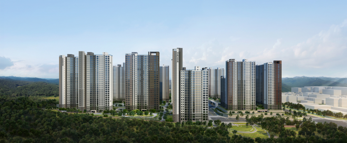 ▲‘포항 한신더휴 펜타시티’ 투시도. (자료제공=한신공영)