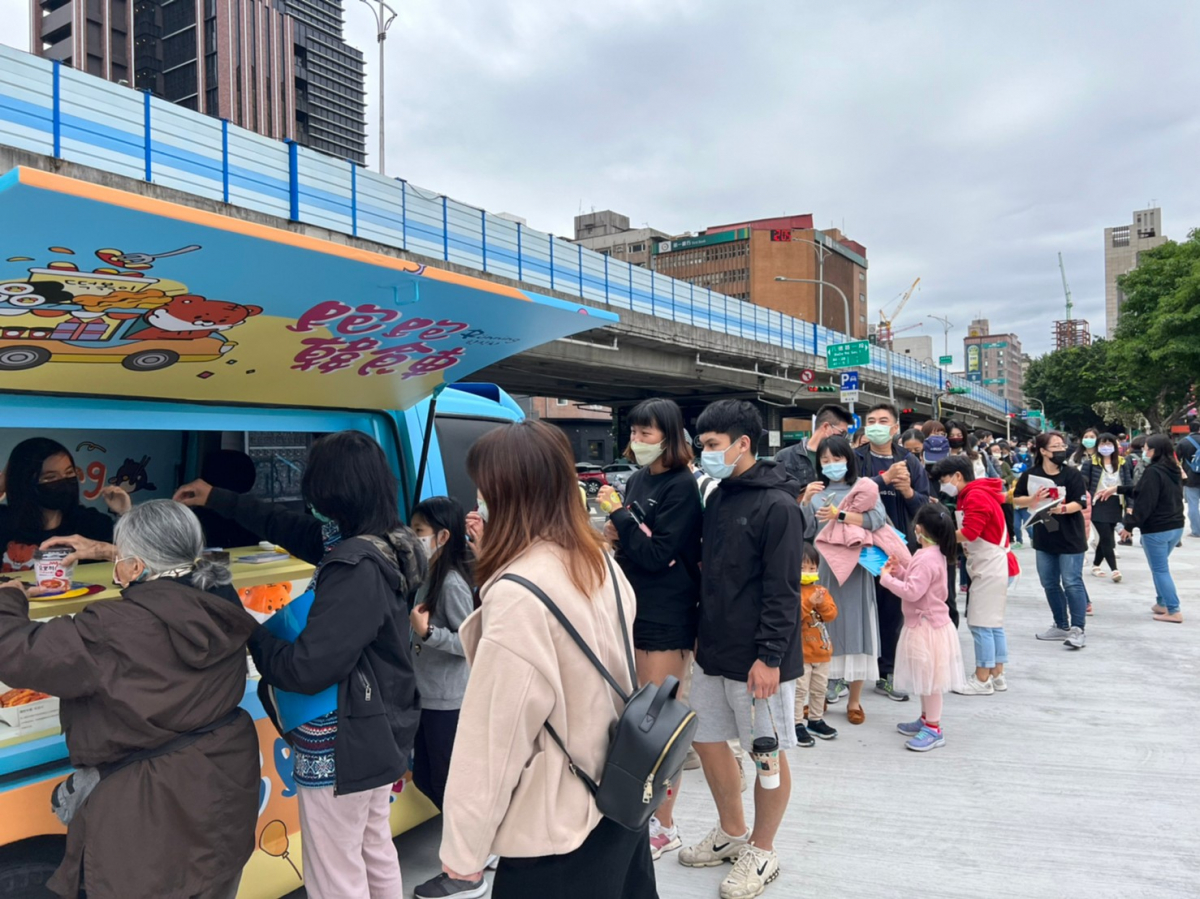 ▲대만에서 진행된 '달려라 한식버스' 행사 현장 당시. (사진제공=한국관광공사)