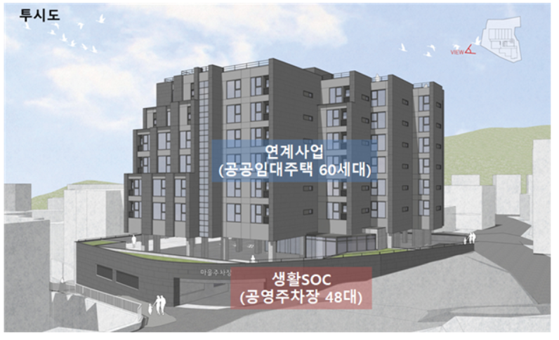 ▲서울 중랑구 면목동 297-28번지 일대 도시재생 인정사업 투시도. (자료제공=서울시)