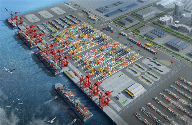 ▲항만자동화 테스트베드 조감도 (사진제공=해양수산부)