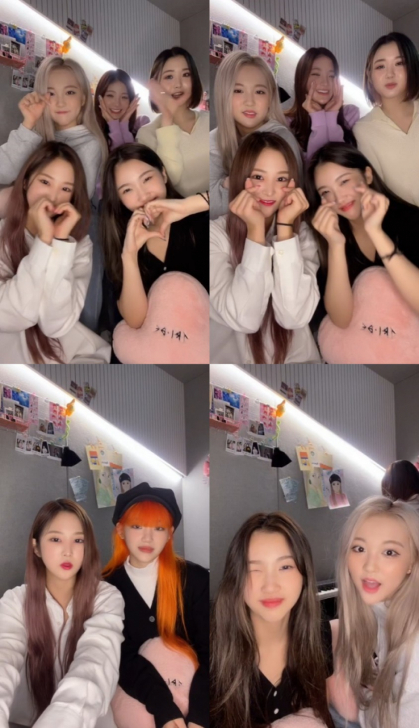 ▲트라이비(사진 = 틱톡 라이브 아티스트 백스테이지 영상 캡처)