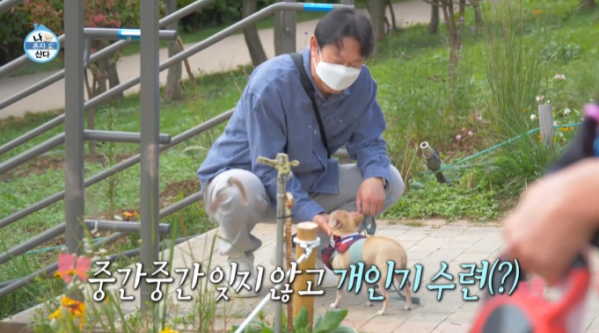 ▲김응수 반려견 쵸파(사진=MBC 방송화면 캡처)