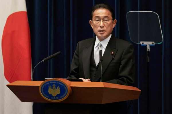▲기시다 후미오 일본 총리가 10일 도쿄에서 기자회견을 하고 있다. 도쿄/로이터연합뉴스
