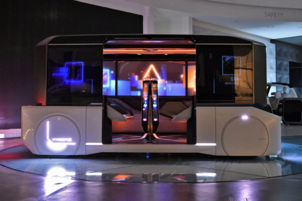 ▲현대모비스가 2021 서울모빌리티쇼를 통해 미래 혁신 기술을 대거 공개한다. 사진은 4인승 도심 공유형 모빌리티 콘셉트 M 비전 X의 모습.  (사진제공=현대모비스)