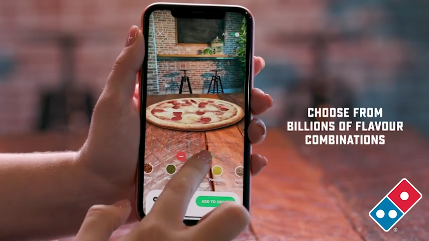 ▲글로벌 도미노피자가 2018년 도입한 가상현실 서비스 '도미노셰프' (도미노피자 유튜브)