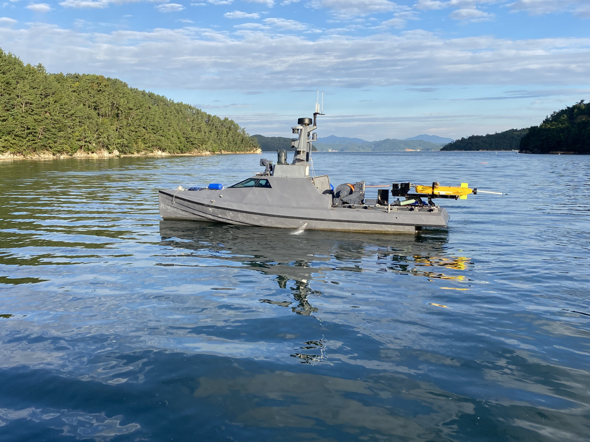 ▲실해역 성능시험중인 해검-II (사진제공=LIG넥스원)