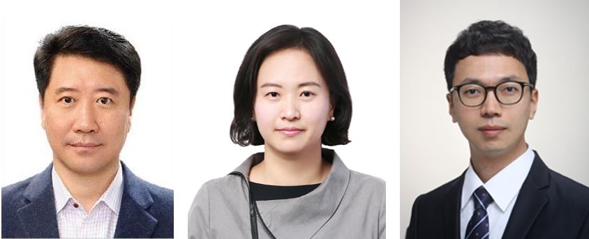 ▲삼성바이오에피스 김형준 부사장(왼쪽부터), 정병인 상무, 황재웅 상무 (사진제공=삼성바이오에피스)