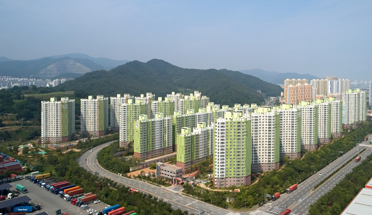 ▲'부산신항 사랑으로 부영' 전경 (자료제공=부영그룹)