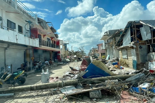 ▲필리핀 시아르가오섬을 태풍 ‘라이’가 강타했다. 시아르가오/EPA연합뉴스 
