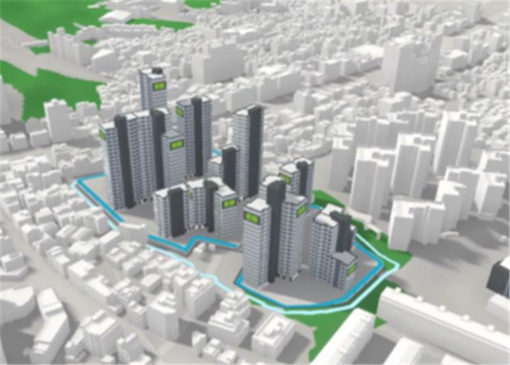 ▲망우1구역 공공재건축 조감도 (자료제공=한국토지주택공사(LH))