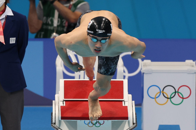 ▲<YONHAP PHOTO-2371> [올림픽] 출발하는 황선우    (도쿄=연합뉴스) 진성철 기자 = 29일 오전 일본 도쿄 아쿠아틱스 센터에서 열린 수영 남자 100m 자유형 결승전. 대한민국 황선우가 출발하고 있다. 2021.7.29    zjin@yna.co.kr/2021-07-29 12:06:12/<저작권자 ⓒ 1980-2021 ㈜연합뉴스. 무단 전재 재배포 금지.>