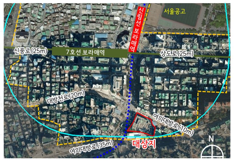 ▲보라매역세권 사업 위치도 (사진제공=서울시)