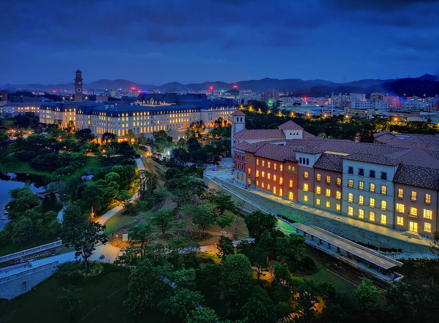 ▲중국 동관에 있는 화웨이 옥스혼 R&D 캠퍼스 전경. (사진제공=화웨이)