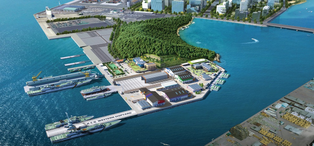 ▲'해양경찰 서부정비창' 조감도 (자료제공=한라)