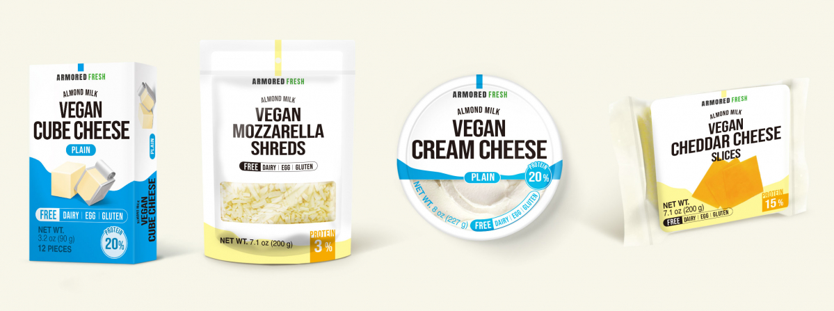 ▲'CES 2022'에서 선보일 예정인 아머드 프레시 비건 치즈 (사진제공=양유)