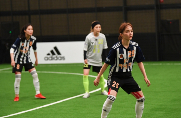 ▲'FC 아나콘다' 멤버 윤태진(사진제공=SBS)