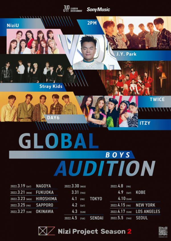 ▲'니지 프로젝트' 시즌 2 (사진제공=JYP엔터테인먼트)