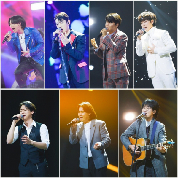 ▲'내일은 국민가수' 톱7(사진제공=TV조선)