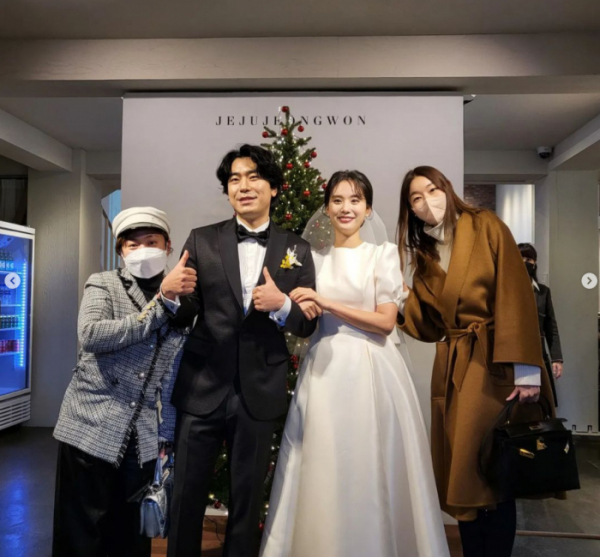 ▲이시언·서지승 결혼(사진=한혜진 SNS)