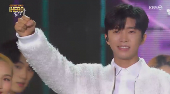 ▲가수 임영웅(사진=KBS 방송화면 캡처)