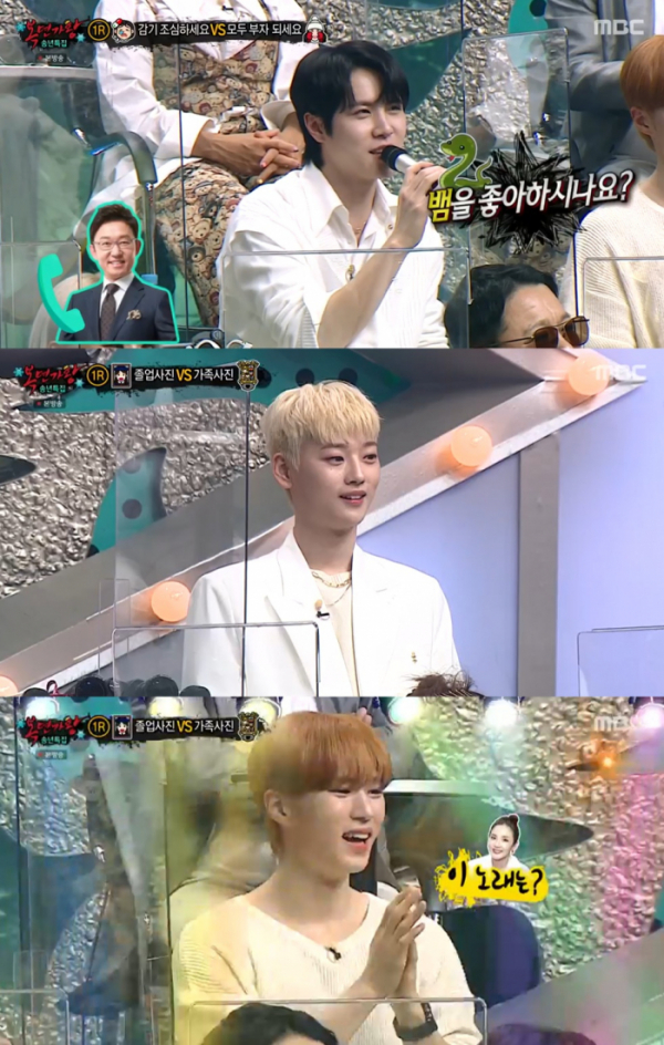 ▲'복면가왕' 위아이 김동한X강석화X김준서(사진제공=MBC)