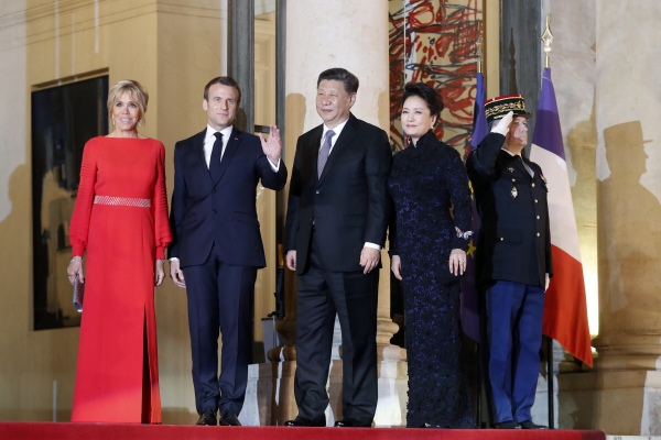 ▲(뉴시스) 에마뉘엘 마크롱 프랑스 대통령 부부와 시진핑 중국 국가주석 부부

