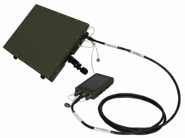 ▲한화시스템이 납품한 ′군위성통신체계-II’ 휴대용 단말기. (사진제공=한화시스템)