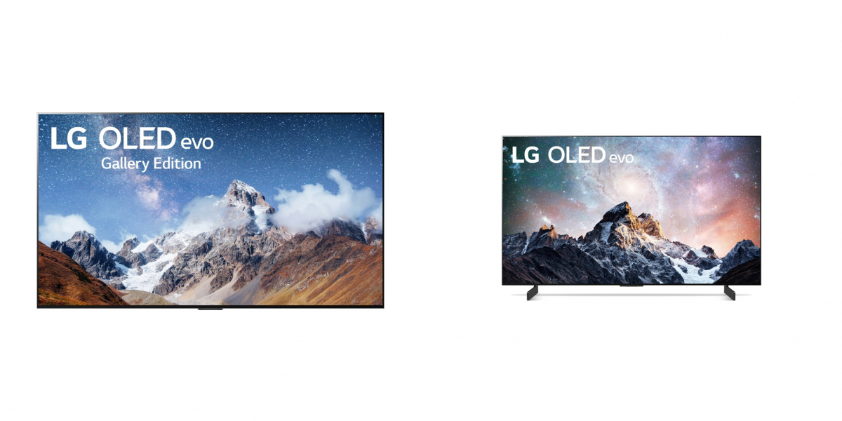 ▲LG 올레드 에보 97형(왼쪽)ㆍ42형(오른쪽) (사진제공=LG전자)