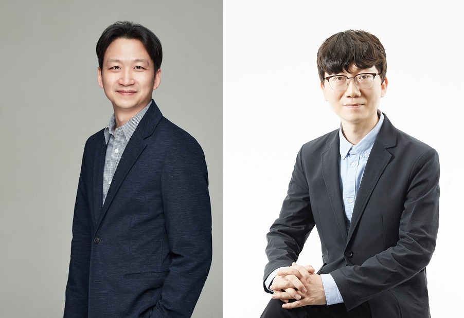 ▲송재준(왼쪽), 이주환 컴투스 대표.  (사진제공=컴투스)