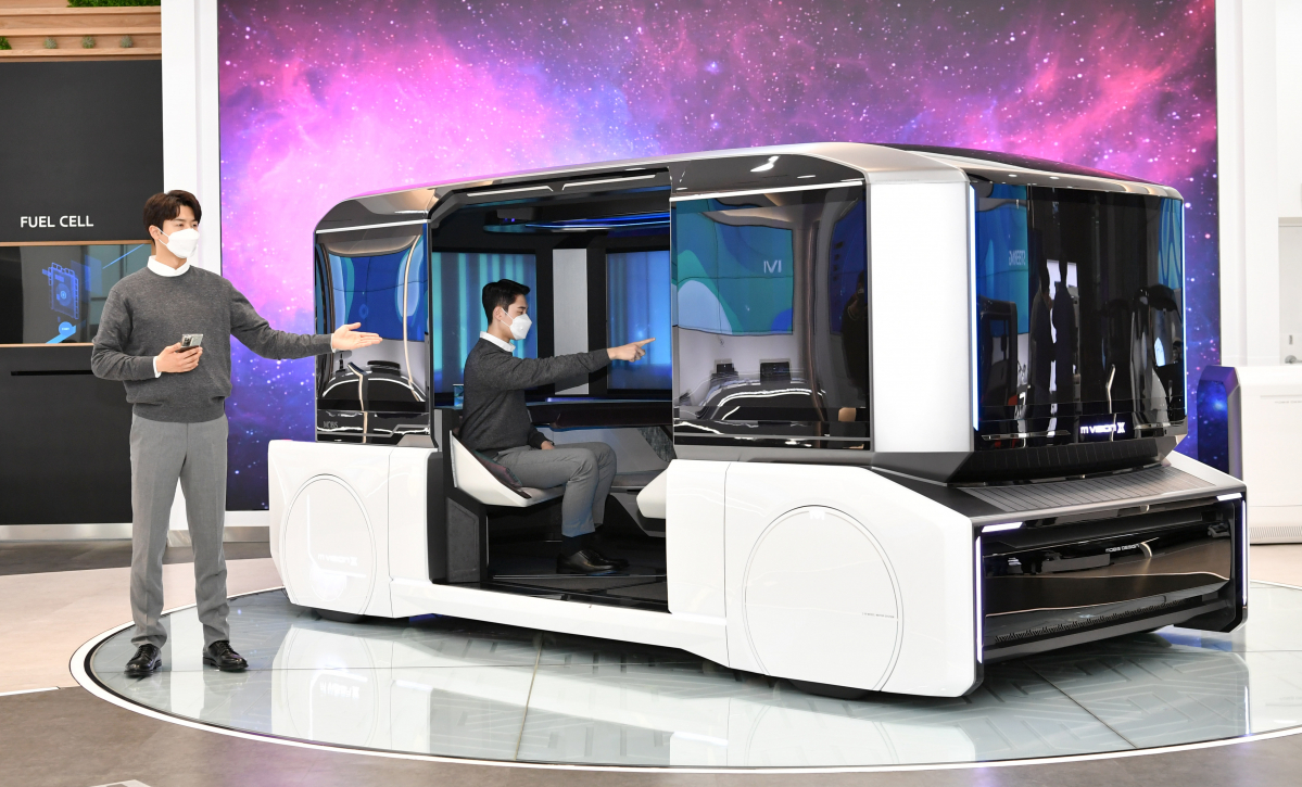 ▲현대모비스의 도심 공유형 모빌리티 콘셉트카 엠비전X  (사진제공=현대모비스)