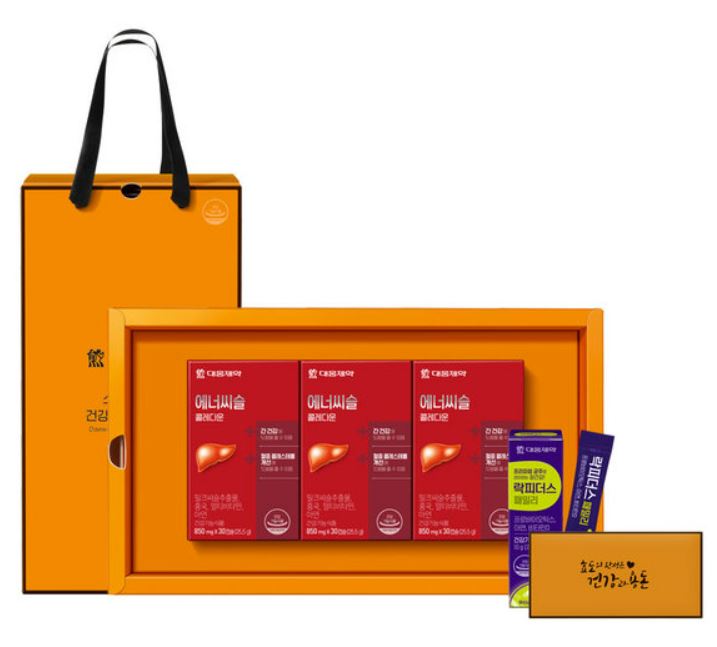 ▲대웅제약의 밀크씨슬 에너씨슬 콜레다운 3박스.  (사진제공=대웅제약)