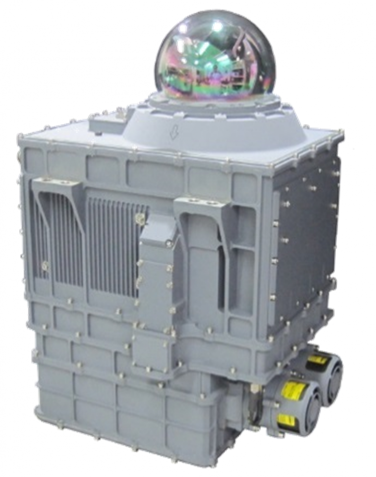 ▲국방과학연구소 주관으로 한화시스템이 개발한 ‘지향성적외선방해장비 (DIRCM)’ 제품 형상 이미지. (사진제공=한화시스템)