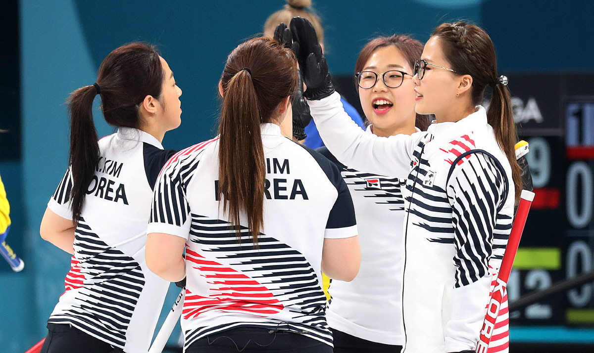 ▲(뉴시스) 2018년 평창올림픽 당시 ‘팀킴(당시 경북체육회)’
