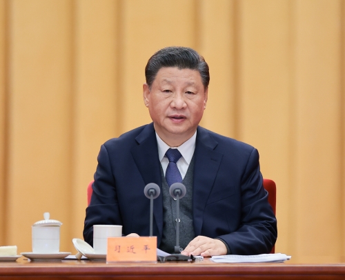 ▲시진핑 중국 국가주석이 18일 베이징에서 열린 제19차 중국공산당 중앙기율검사위원회(CCDI) 6차 전체회의에서 연설하고 있다. 베이징/신화뉴시스
