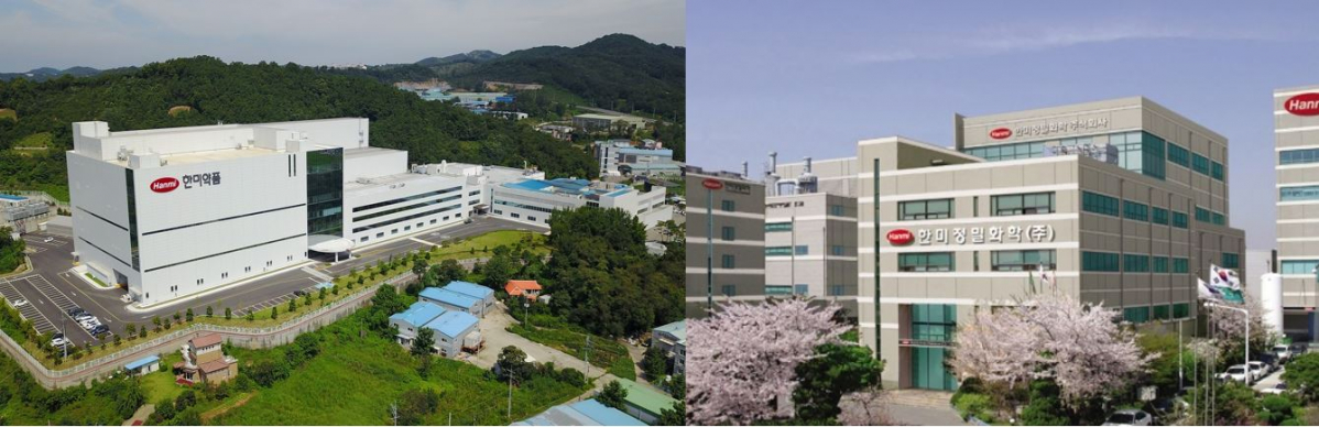 ▲한미약품 팔탄 플랜트와 한미정밀화학 전경 (사진제공=힌미약품)