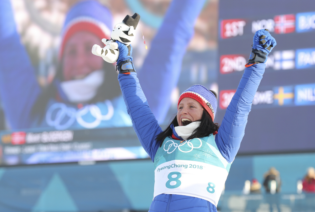 ▲(뉴시스) 2018 평창 동계올림픽을 끝으로 은퇴한 마리트 비에르겐(노르웨이)
