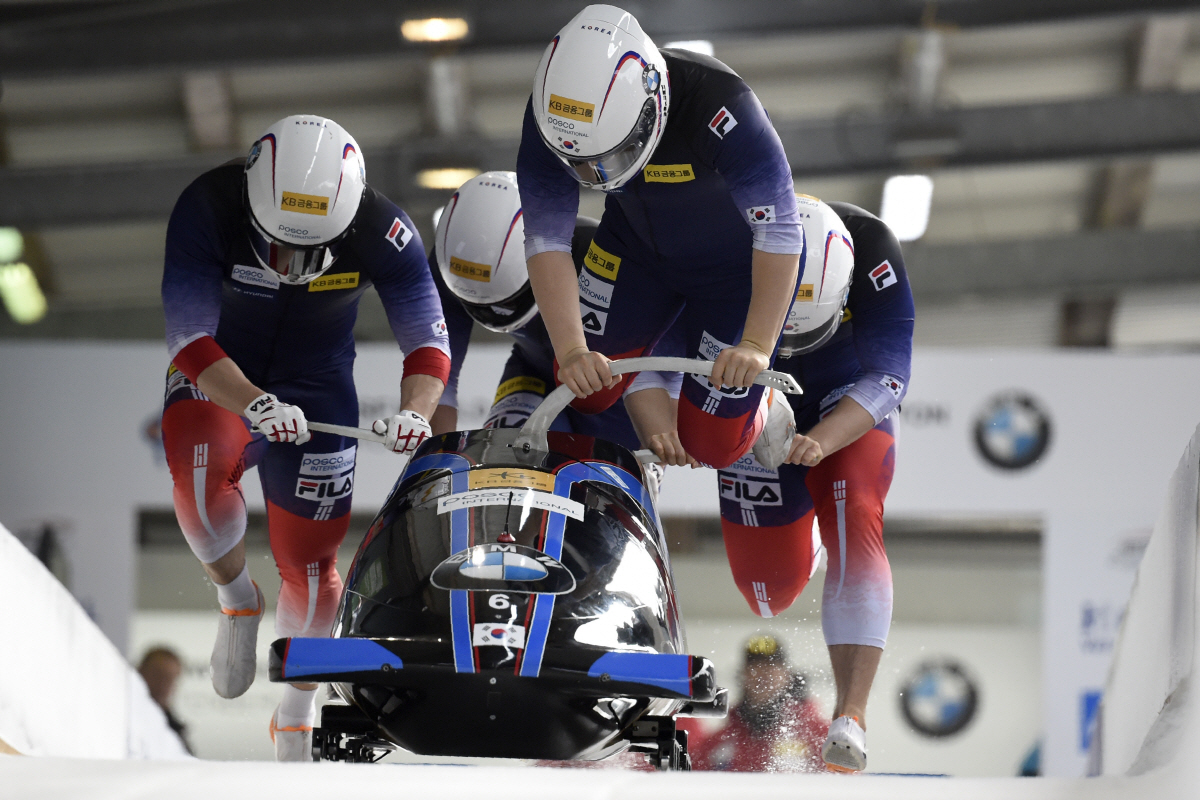 ▲(뉴시스) 한국 봅슬레이 대표 석영진 팀
