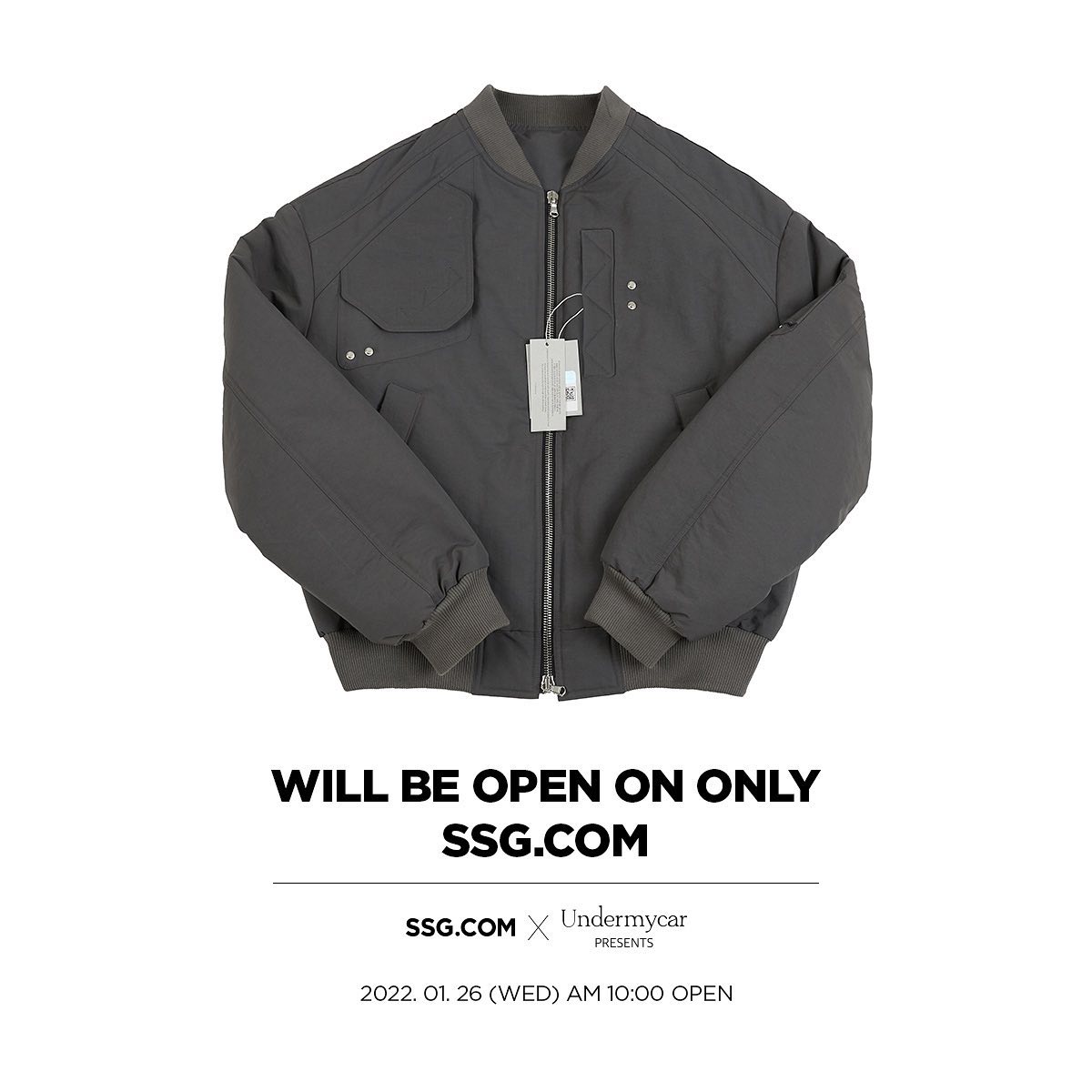 ▲SSG닷컴은 26일 오전 10시부터 11시까지 ‘언더마이카’의 ‘ABABELL MA-1’ 재킷을 한정 수량 단독으로 판매한다. (사진제공=SSG닷컴)
