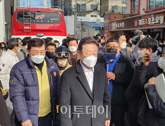 ▲27일 이재명 더불어민주당 대선후보.  (광주=유혜림 기자 wiseforest@)