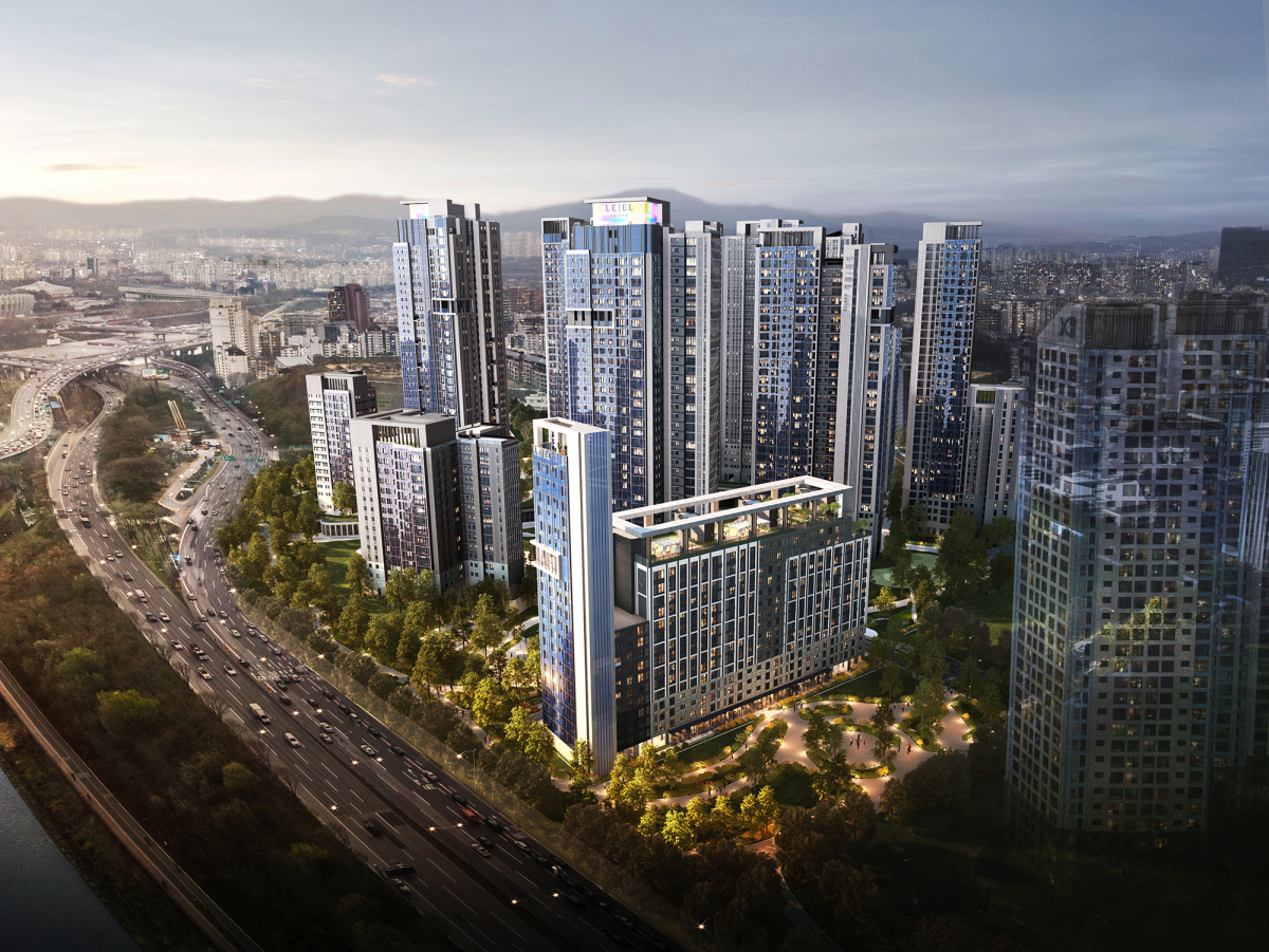 ▲청담신동아 리모델링사업 조감도 (사진제공=롯데건설)