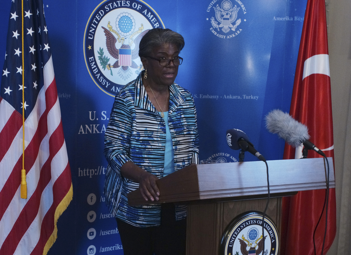 ▲린다 토머스-그린필드 주유엔 미국대사. AP뉴시스