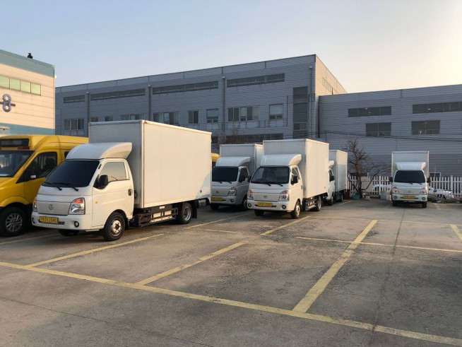 ▲수성이노베이션과 한신자동차가 공동 생산하는 전기 택배트럭이 내달 현장운행이 시작된다. (자료 = 수성이노베이션)