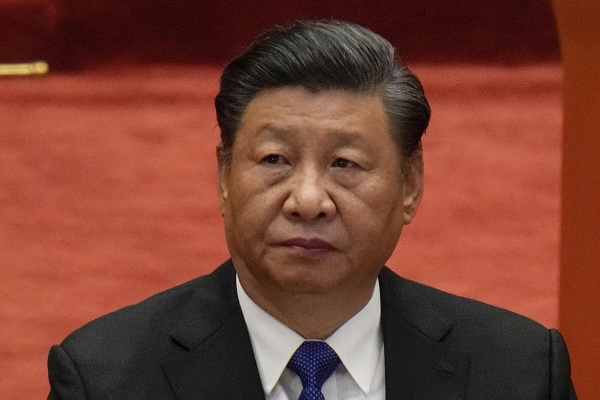 ▲시진핑 중국 국가주석이 지난해 10월 9일 신해혁명 110주년 기념식에 참석하고 있다. 베이징/AP뉴시스
