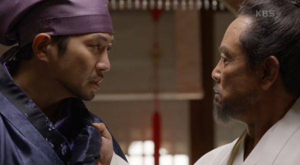 ▲'태종 이방원' 주상욱 김영철(사진=KBS1 방송화면 캡처)