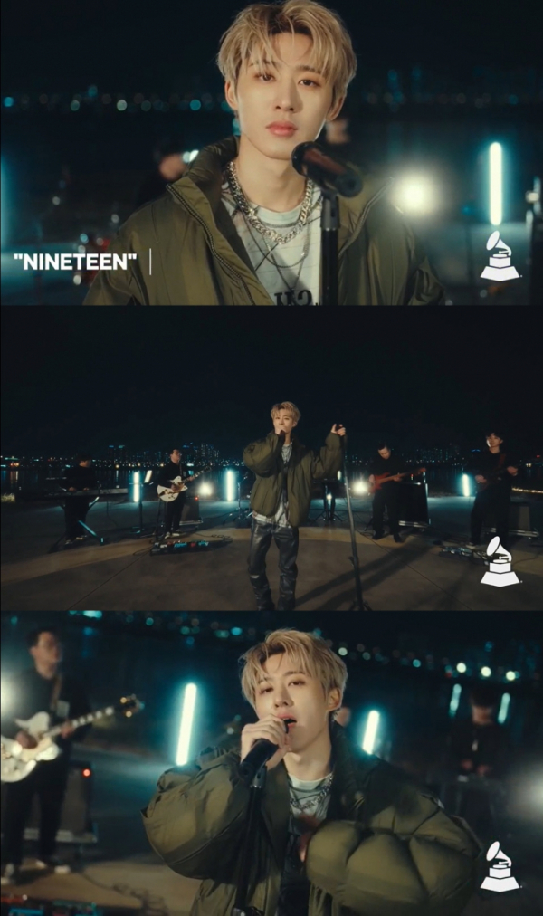 ▲비아이(사진 = '그래미 글로벌스핀' 영상 캡처)